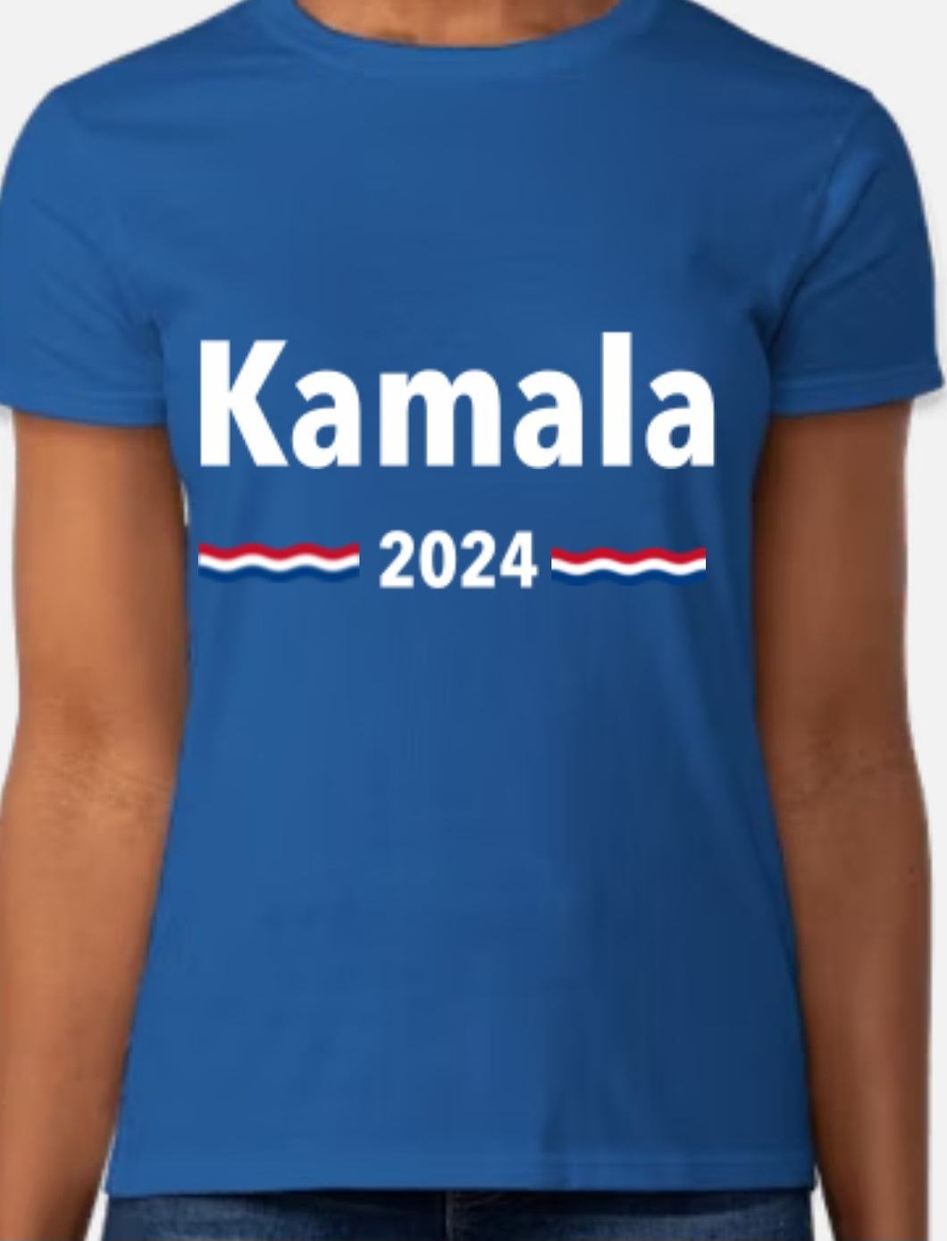 Blue Woman's Kamala 2024 T-Shirt 2.