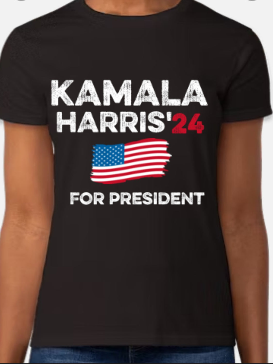 Woman's Black Kamala T-Shirt 6.