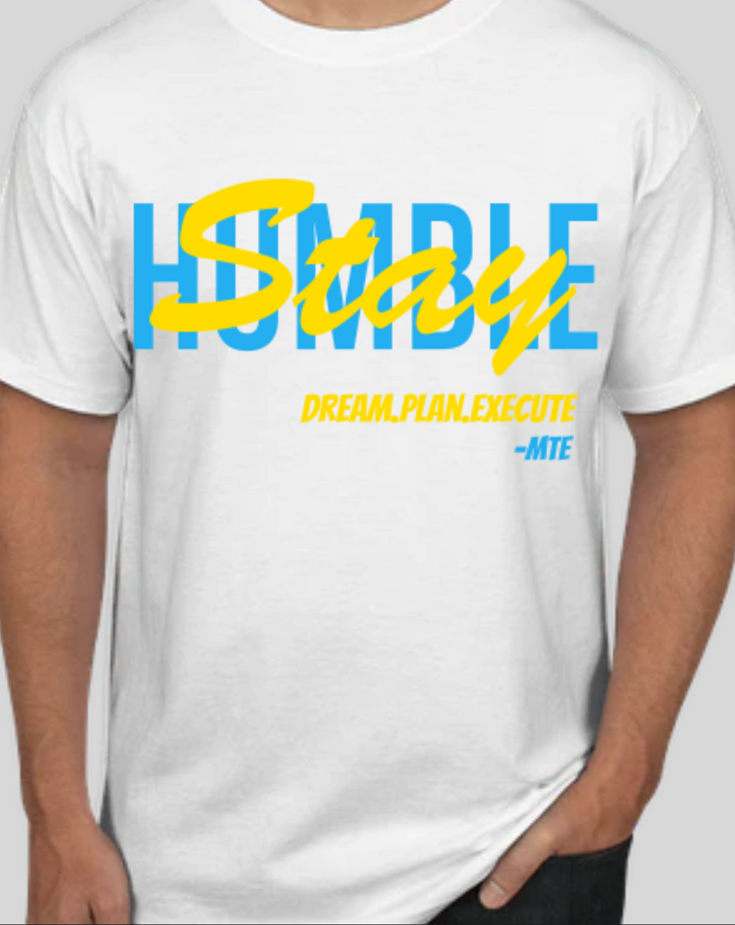 D.P.E Stay Humble White T-SHIRT