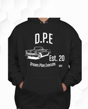 Load image into Gallery viewer, D.P.E OLD SCHOOL CAR HOODIE
