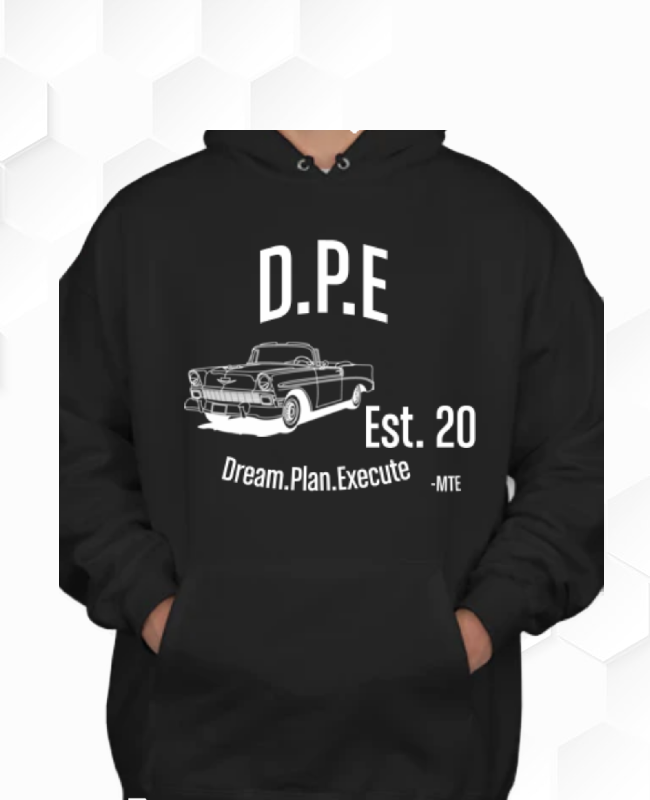 D.P.E OLD SCHOOL CAR HOODIE