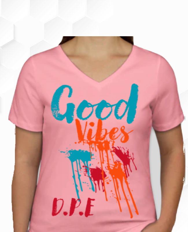 Woman's Good Vibes D.P.E T-SHIRT