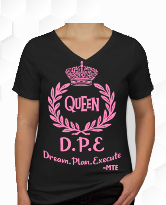 D.P.E BLACK PINK QUEEN T-SHIRT