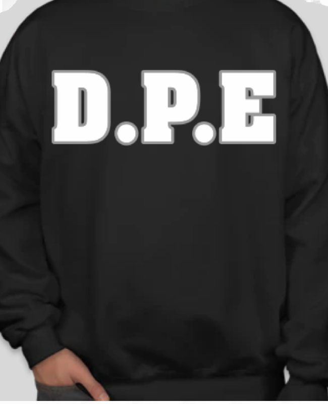 Black D.P.E SWEATSHIRT