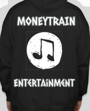 Load image into Gallery viewer, MONEYTRAIN ENTERTAINMENT BLACK HOODIE
