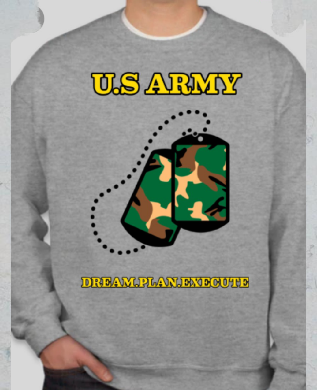 D.P.E U.S ARMY SOLDIER LOVE SWEATSHIRT