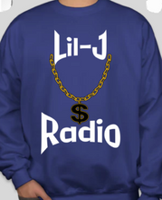 Load image into Gallery viewer, Blue Lil-J Radio Sweatshirt
