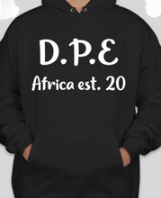 Load image into Gallery viewer, D.P.E EST. AFRICA HOODIE
