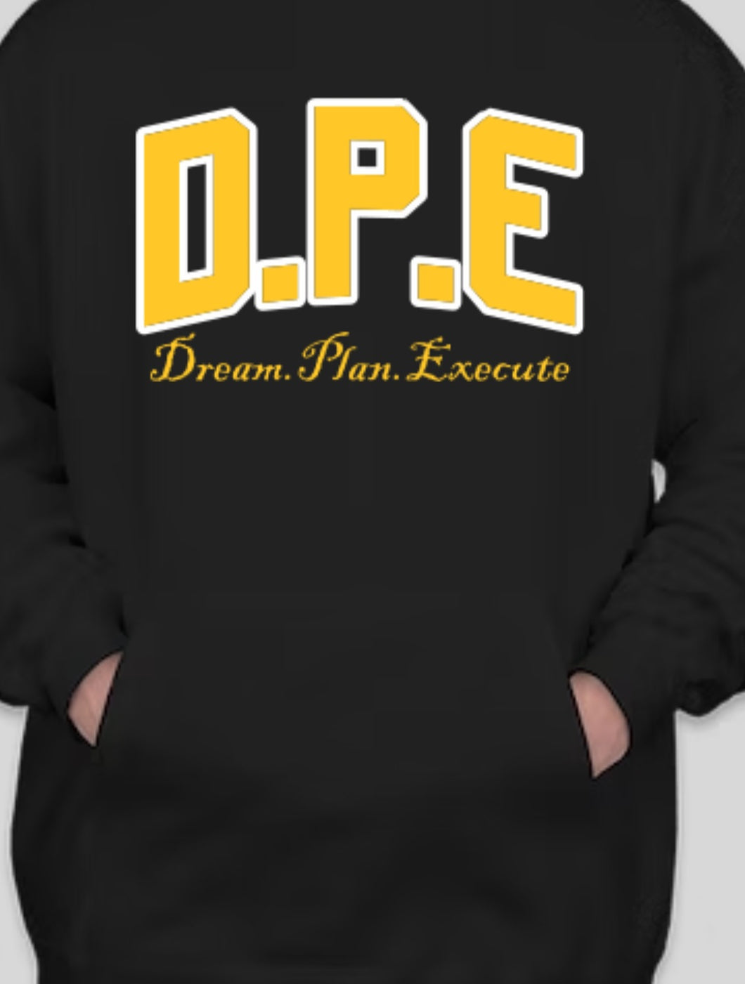 Black And Gold D.P.E Hoodie